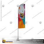 MASTIL CURVO ALUMINIO 320*80 CMS PARA BANDERA PUBLICITARIA