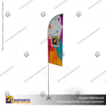 MASTIL CURVO VELA ALUMINIO 420*90 CMS PARA BANDERA PUBLICITARIA