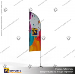 MASTIL CURVO VELA ALUMINIO 320*80 CMS PARA BANDERA PUBLICITARIA