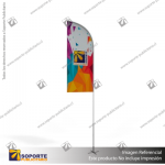MASTIL CURVO VELA ALUMINIO 420*90 CMS PARA BANDERA PUBLICITARIA