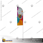 MASTIL CURVO VELA ALUMINIO 520*100 CMS PARA BANDERA PUBLICITARIA