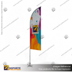 MASTIL CURVO ALUMINIO 320*80 CMS PARA BANDERA PUBLICITARIA