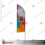 MASTIL CURVO ALUMINIO 320*80 CMS PARA BANDERA PUBLICITARIA