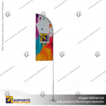 MASTIL CURVO ALUMINIO 420*90 CMS PARA BANDERA PUBLICITARIA