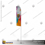 MASTIL CURVO VELA ALUMINIO 520*100 CMS PARA BANDERA PUBLICITARIA